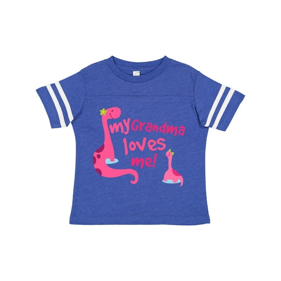 Inktastic My Grandma Loves Me Girls Dinosaur Girls Toddler T-Shirt