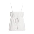 thumbnail image 5 of WEIWEN Womens Spaghetti Strap Tank Top Summer Lattice Lace V Neck Sleeveless Going Out Tank Tops for Women Camisole Tops tx05-Khaki, S, 5 of 6