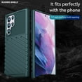 thumbnail image 2 of Galaxy S22 Ultra Case, Dual Layer Protective Heavy Duty Cell Phone Cover Shockproof Rugged with Non Slip Textured Back  Military Protection Bumper Case for Samsung Galaxy S22 Ultra 6.8 inch,Green, 2 of 8