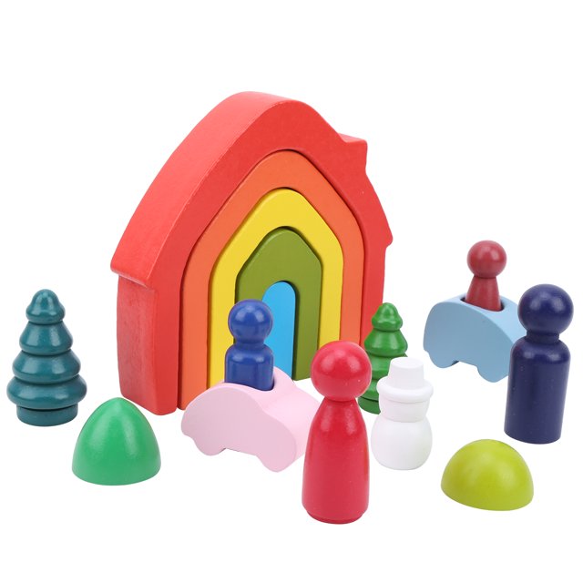 Juguete De Arco De Madera, Juguete Creativo De Madera Para Bebés, Varios Bloques De Construcción De Madera, Niños Para Niños Niñas Niños ANGGREK #1