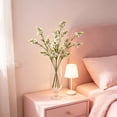 thumbnail image 6 of 5 Colors Artificial Spring Plum Blossom Flower Branch Bouquet for Wedding Home Office Decor, Purple Yellow Blue Faux Plastic Polyester Floral Stems for Vase Arrangements, 18.89x4.72 Inches, 6 of 6