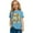 A01-Light Blue, variant on LRen 100 Days Of School T Shirt Girls Funny Letter Print Preppy T Shirt Top Trendy Kids Kindergarten Celebration Gifts Tees Tops Back To School Outfits for 3-4 Years