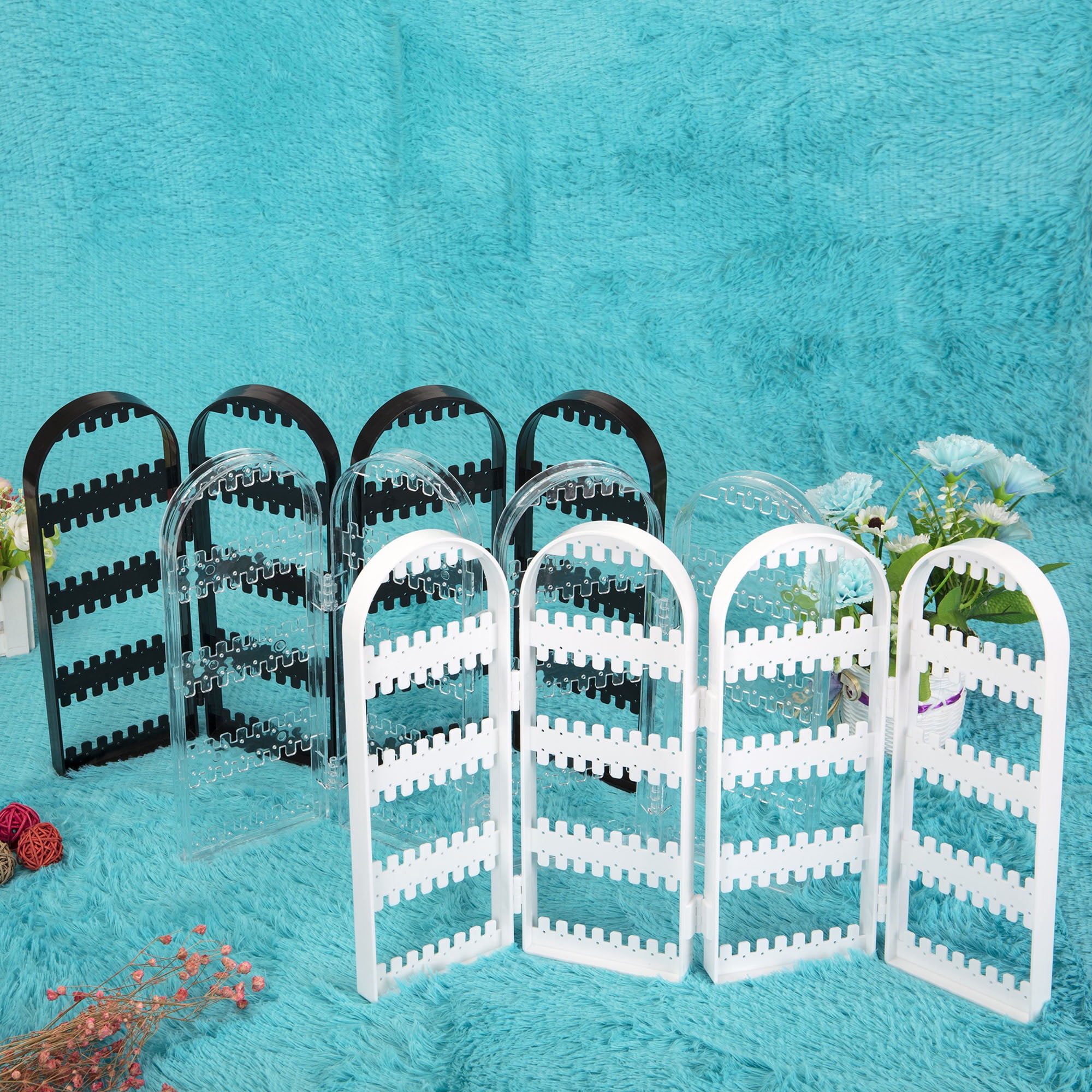 SAYFUT Jewelry Hanger Organizer Foldable Earring Necklace & Bracelet