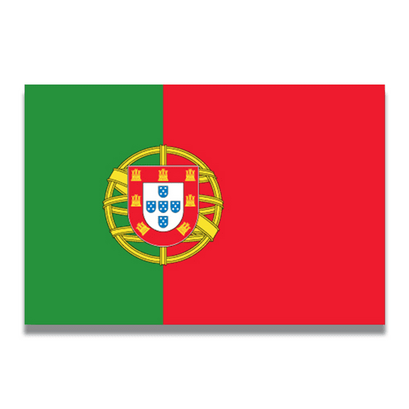 Magnet Me Up Portugal Portuguese Flag Vinyl Automotive Magnet Decal, 4x6 Inches