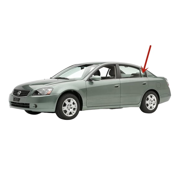 Driver Left Side Rear Vent Glass Vent Window Compatible with Nissan Altima 4 Door Sedan 2002-2006 Models