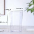 thumbnail image 2 of yilyih Acrylic Flower Vase,Clear Square Tapered Table Flowers Vase Decorative Centerpiece for Home Kitchen Wedding Decorations,Unbreakable Plastic Vase for Flowers,Cube Shape, 2 of 9