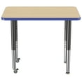 thumbnail image 5 of ECR4Kids 24in x 36in Rectangle Everyday T-Mold Adjustable Activity Table Maple/Blue/Black - Super Leg, 5 of 8
