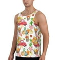 thumbnail image 2 of Pofeuu Fall harvest truck pumpkin Print Men's Workout Tank Tops Sleeveless Muscle Gym Shirt Quick Dry-Medium, 2 of 7