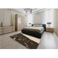 thumbnail image 5 of Ahgly Company Machine Washable Indoor Round Transitional Camel Brown Area Rugs, 5' Round, 5 of 7