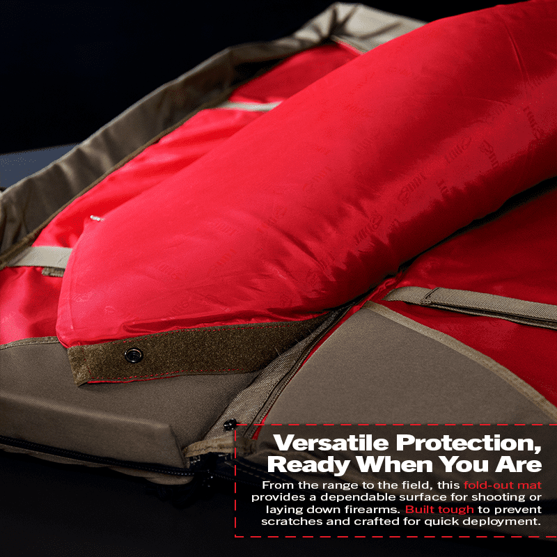DDT 32" Padded Double Rifle Case with DDT Logo Patch, Color Tan