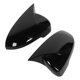 thumbnail image 3 of Par de cubiertas de espejo de puerta con forma de bocina, repuesto de tapas de espejo lateral para Hyundai Tucson 2019-2020, color negro, 3 of 6