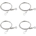 thumbnail image 1 of FrostHike 4-Pack Adjustable Picture Hanging Wire Ropes with Loop and Hook 1.5mm x 3ft Stainless Steel Supension Cable for Heavy Duty Frame, Chandelier Light, Home Decorations (Load 44lb\\/per), 1 of 3