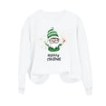 thumbnail image 5 of Women Christmas Print Sweatshirt Casual Christmas T Shirts Top White L, 5 of 6