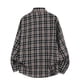 thumbnail image 4 of Ceisia Men's Relaxed Plaid Shirt | Long-Sleeve Turndown Collar Casual Top (Navy/Brown) Gift, 4 of 5