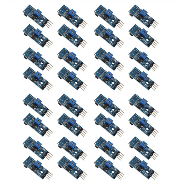 32 Piezas TCRT5000 Sensor Reflectante Infrarrojo Interruptor Fotoeléctrico IR Módulo de Seguimiento de Línea de Barrera para Smart Car Robot