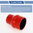 thumbnail image 4 of Ofertas Únicas 1 Juego 51mm/2.01"-70mm/2.76" 102mm/4.02" Longitud Manguera de Silicona Roja para Automóvil con Abrazaderas Manguera de Joroba Manguera de Refrigerante Universal, 4 of 7