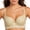 Beige, variant on Kukoosong Underwire Bras for Women Fashion Women's Embroidery Thin Style Ventilate Front Buckle Bra without Steel Rim, Sizes 40BC