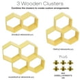 thumbnail image 2 of Excello Global Products Honeycomb Toilet Paper Holder with Bees - Holds 9 Rolls - Multiple Configurations, Yellow, 2 of 8