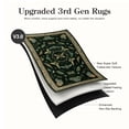 thumbnail image 6 of Lahome Washable 5'x7' Insect Botanical Pattern Area Rug, Dark Green Boho Vintage Forest Rugs for Living Room, Ultra-Thin Non-Shedding Non-Slip Soft Carpet for Bedroom Dining Room Nursery, Dark Green, 6 of 11