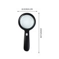 thumbnail image 3 of DPTALR Handheld Glass With 12 Lights High-definition With Lights For Elderly Readers Glass For Reading, 3 of 9