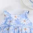 thumbnail image 3 of Girl Sleeveless  Neck Bow Decoration Princess High Waist Dress, 3 of 7