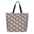 thumbnail image 1 of Disketp Poodle Dog Bolsa Tote Estampada para Mujer, Bolso de Hombro y de Mano para Compras y Viajes, 1 of 8