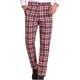 thumbnail image 2 of Puntoco Pantalones de traje casuales con botones y bolsillos y estampado de cuadros rectos para hombre, 2 of 7