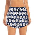thumbnail image 3 of Uemuo Cute Sheep With Star Pattern Women's Athletic Shorts High Waisted Running Shorts with Liner Pockets Gym Elastic Workout Shorts-Medium, 3 of 9
