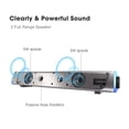 thumbnail image 4 of 3D Bluetooth Speakers For Computer Laptop TV Soundbar Wired PC Speakers Home Surround Sound Bar Subwofer ,High Sound, 4 of 7
