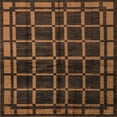 thumbnail image 1 of Ahgly Tapis d'Intérieur Lavable en Machine Carré Abstrait Renard Rouge, 7 Pieds Carré, 1 of 7