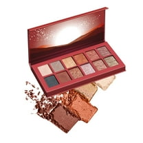Misslyn 12 Color Desert Nights Eyeshadow Palette #04 BURNING LUST with Ultra-Velvety and Silky Finishes, High-Pigment Matte Shimmer Eye Makeup Palette