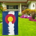 thumbnail image 2 of Colorado Snow Mountain Garden Flag Double Sided Small Flag Yard Home Decorative Flags Banner 12.5 x 18 Inch Square, 2 of 7