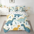 thumbnail image 2 of Castle Fairy Animal Dinosaurs Bedding Comforter Set 7pcs for Kids Boys Girls,Cartoon Wildlife Dino Queen Bedding Sets Super Cozy,Cute Kawaii Queen Sheet Sets,Luxury Bedroom Decor,Reversible, 2 of 8