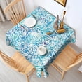 thumbnail image 2 of Colorful Tie Dye Pattern Square Tablecloth,Waterproof Square Table Cover,Wipeable Spillproof Washable Table Cover for Home Kitchen Party Decor 52"x52"(132x132cm), 2 of 6