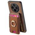 thumbnail image 2 of For Oppo Find X8 Pro 5G Case Vertical Flip Card Holder Ring Holder Kickstand Leather Back Cover - Gr, 2 of 5