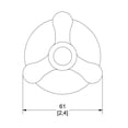 thumbnail image 3 of Juego De Manerales Atica Grande Cromo C-59 Helvex, 3 of 3