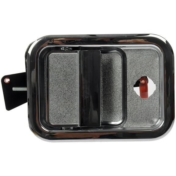 Dorman 760-5201 Front Passenger Side Exterior Door Handle for Specific Freightliner Models, Chrome (Black Hardware)