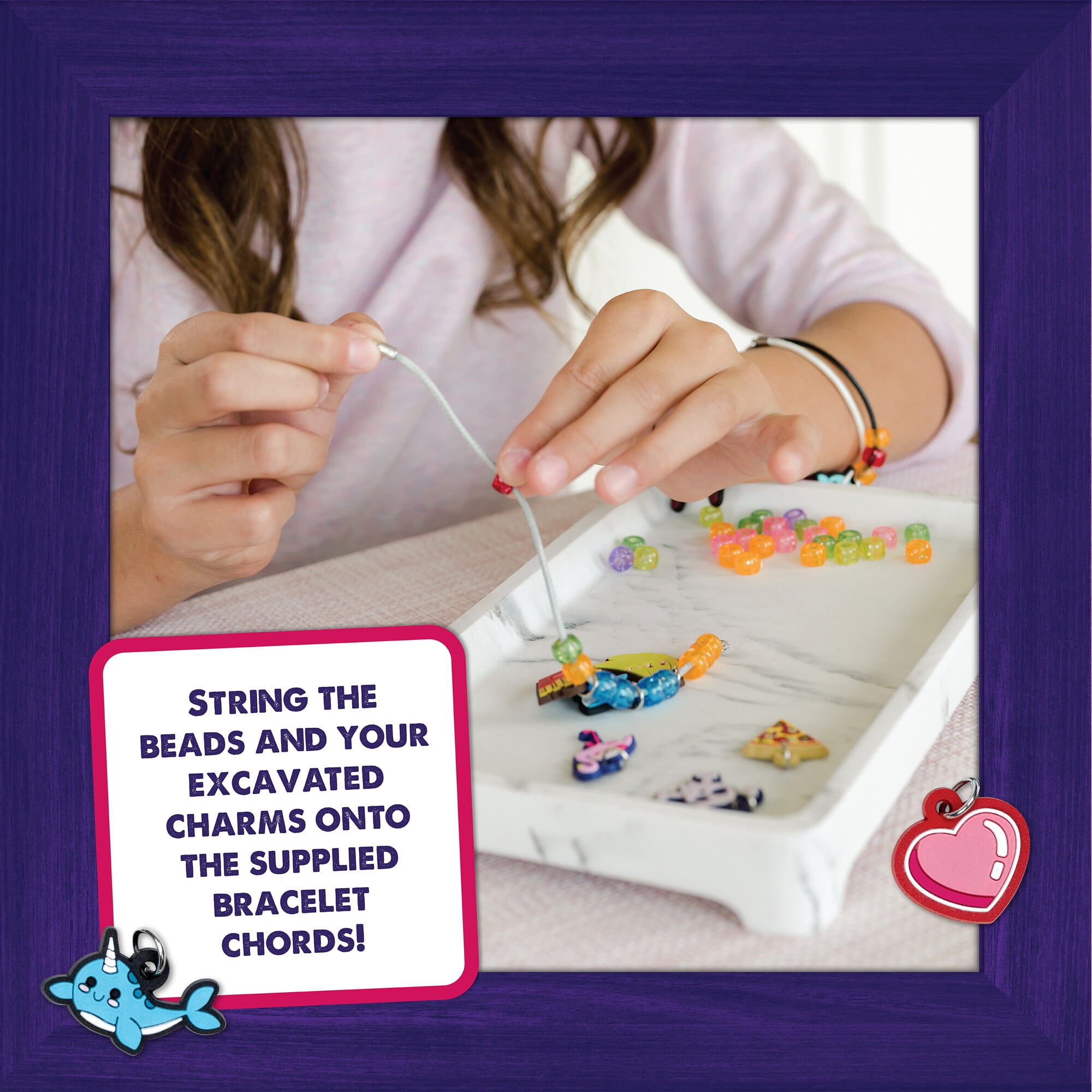 MindWare Dig It Up! Giant Charm Bracelet Discovery, DIY Make 3 Friendship Charm Bracelets for Kids