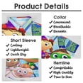 thumbnail image 5 of Super Why Mens Hawaiian Shirt Loose Fit Shirts - Short Sleeve And Button Down Hawaiian Shirt for Men with Pocket, 5 of 7