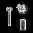 thumbnail image 4 of Unique Bargains M6x35mm Plastic Phillips Bolts PC Pan Head Machine Screws Transparent 30 Pack, 4 of 5