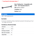 thumbnail image 2 of Rear Trailing Arm - Compatible with 2007 - 2012 Hyundai Santa Fe 2008 2009 2010 2011, 2 of 2
