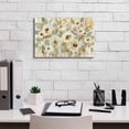 thumbnail image 3 of Epic Graffiti 'White Gold and Sage Floral' by Silvia Vassileva, Canvas Wall Art, 18"x12", 3 of 8