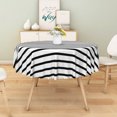 thumbnail image 5 of Tchckioa Minimalist Tablecloth,60 Inch Round Oil-resistant Table Cloth Cover for Kitchen,Black and White, 5 of 6