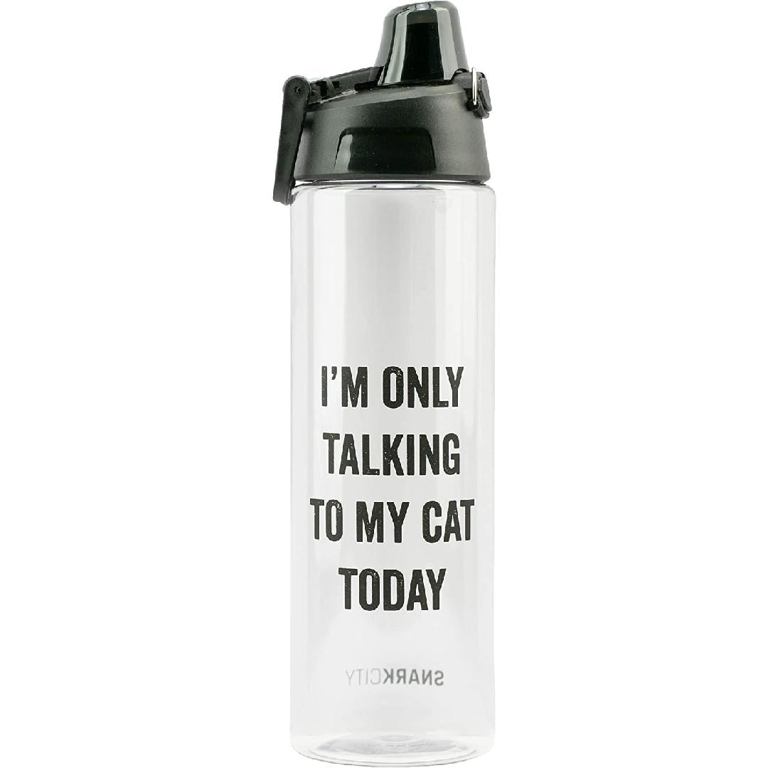 My Cat & I Talk Sh*T About You - 24oz - Water Bottle with Lid