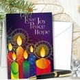 thumbnail image 6 of Religious Christmas Cards - Love, Joy, Peace, pack of 20, 5x7in, Printed in England, with Envelopes and Bible verse Inside, by Just Cards Direct, 6 of 7