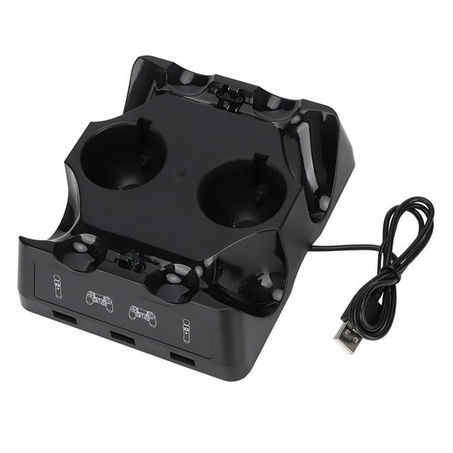 DEWIN MultiFunctional Charger For PS4/PS4 MOVe PS4 VR Controller Four Charging Dock