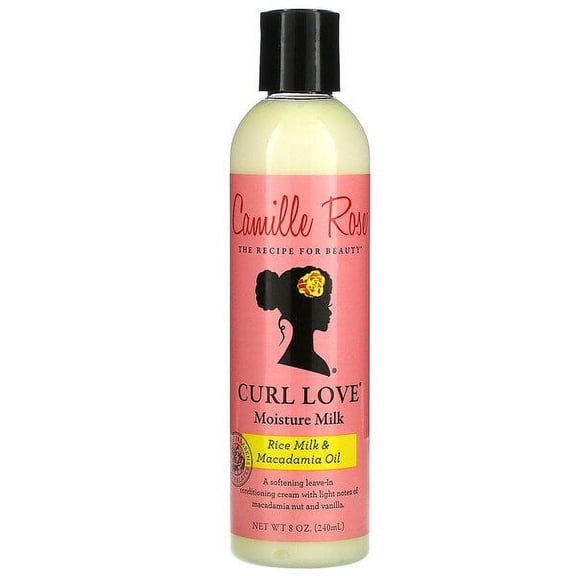 Camille Rose, Curl Love Moisture Milk, Leave-In Conditioning Cream, Rice Milk & Macadamia Oil, 8 oz Pack of 4