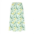 thumbnail image 5 of Yievot Midi Skirts for Women Flowy Boho Floral Skirt A Line Drawstring High Waisted Pleated Skirts for Vacation Beach, 5 of 5