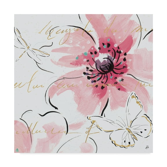 Trademark Fine Art 'Simply Pink III' Canvas Art by Daphne Brissonnet