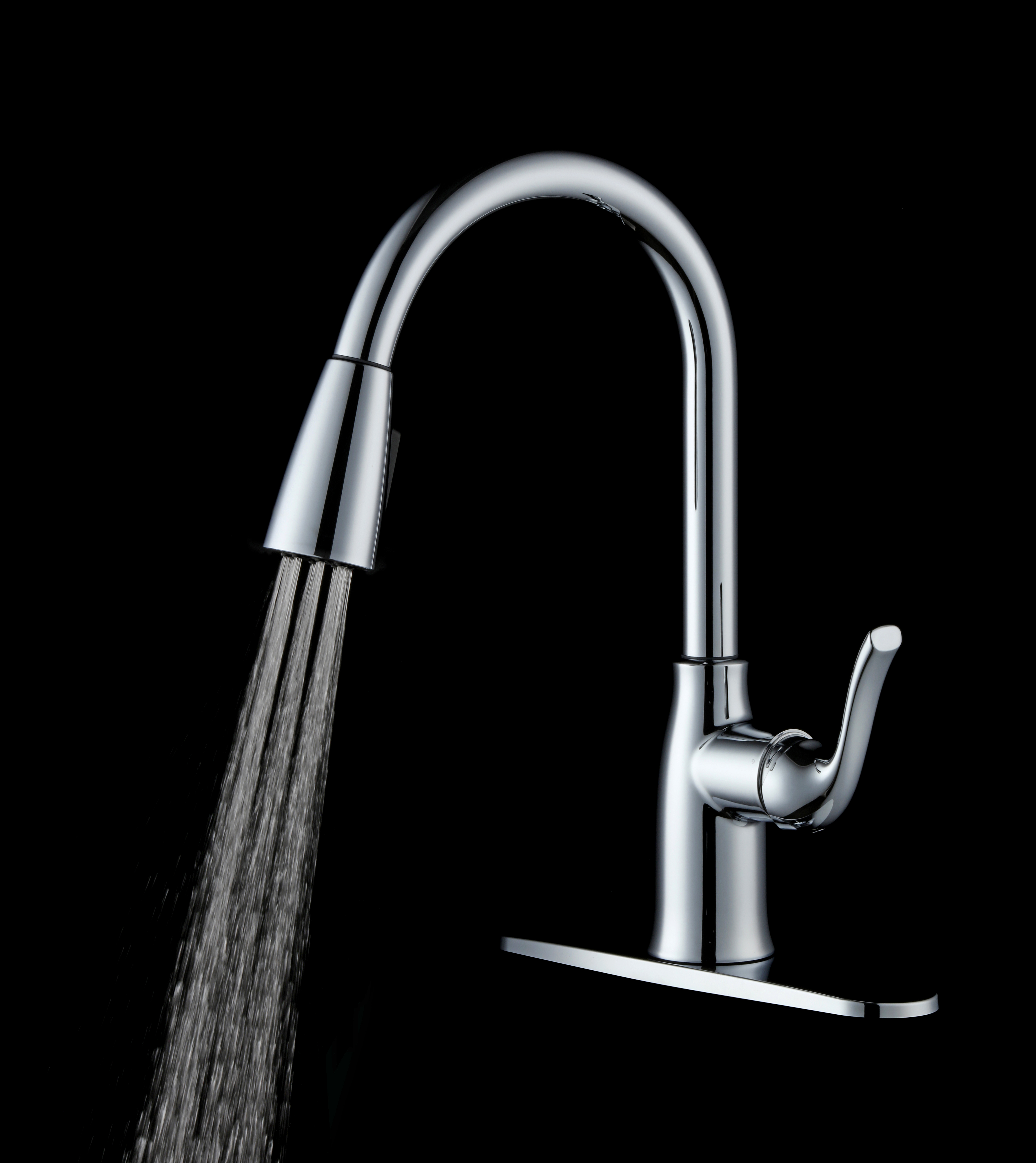 Mainstays Chrome Pull-Down Kitchen Faucet photo 3